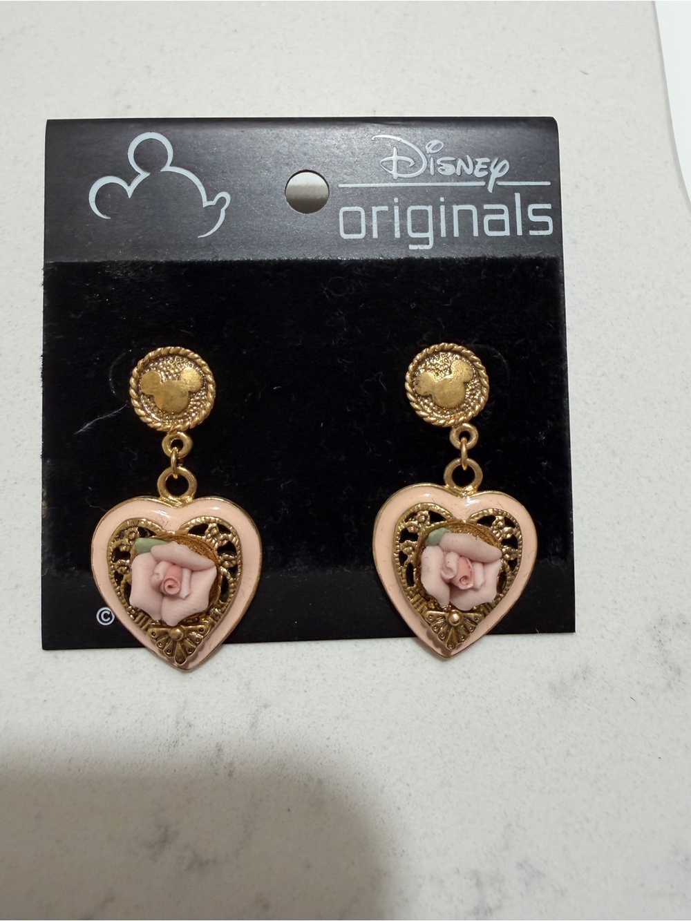Vintage Mickey flower earrings